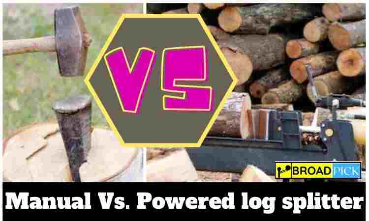 manual vs powered log splitter