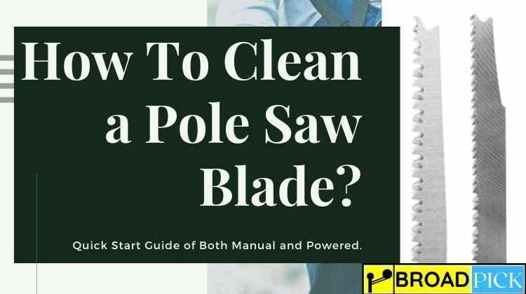How to clean a pole saw blade