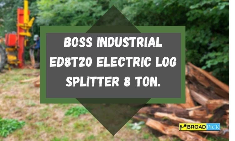 Boss Industrial ED8T20 Electric Log Splitter 8-Ton.