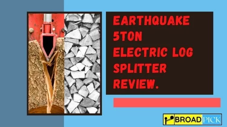 Earthquake 5ton electric log splitter review.